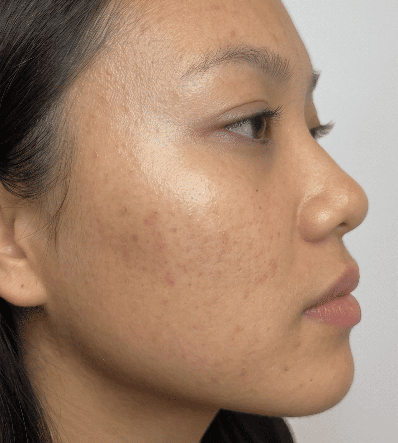 Skin after microneedling